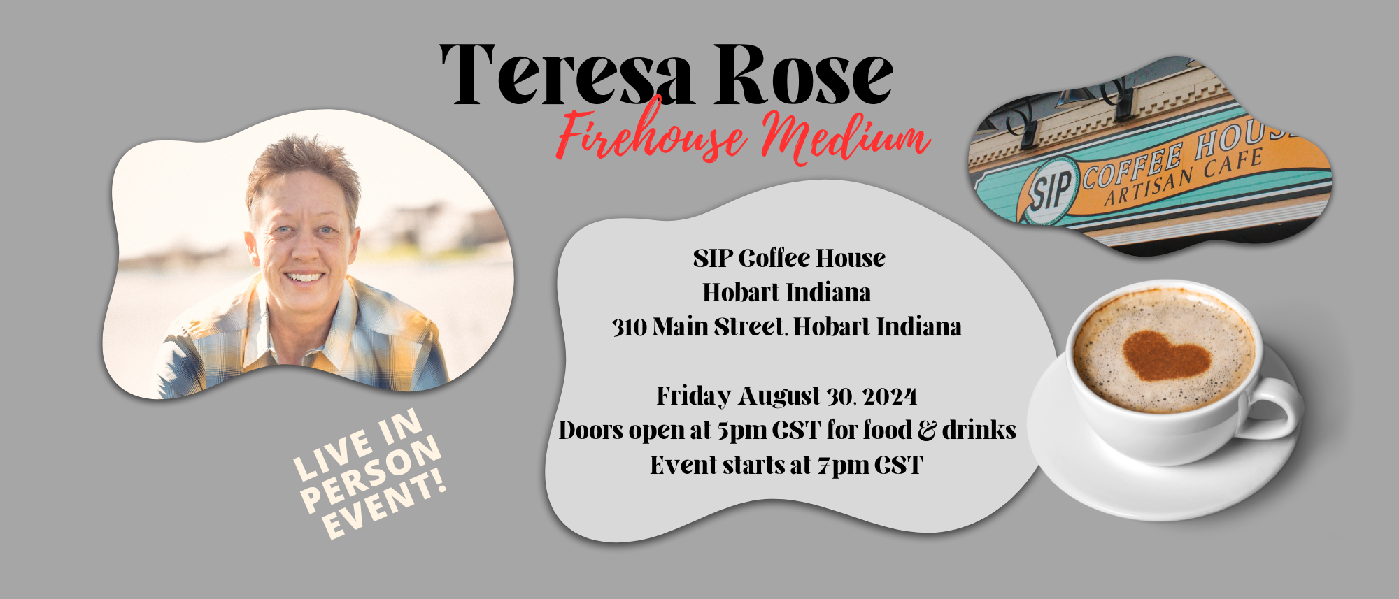 Teresa Rose Firehouse Medium | Sip Coffee House Hobart